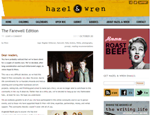 Tablet Screenshot of hazelandwren.com